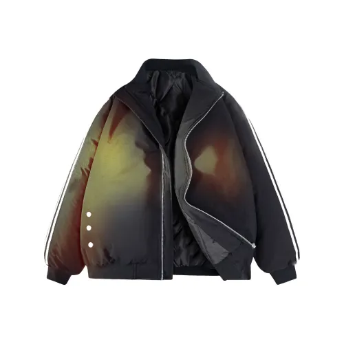 CELUCASN Хлопковый пуховик унисекс черного цвета