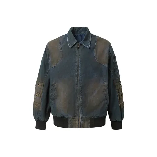 COOLALPACA Loose Fit Fashion Denim Jacket Unisex COOLALPACA Свободный крой Мода Джинсовая куртка Унисекс