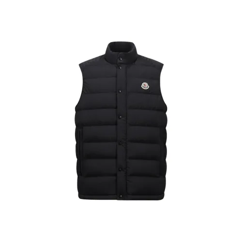 Moncler Темно-синий Мужской Пуховый жилет