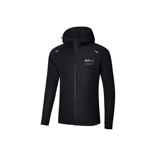 361° Водонепроницаемый и Ветрозащитный Ветровка Мужской Зимний Тренировки Черный