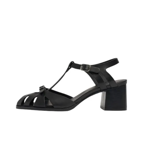 SCAROSSO Giulia Римские Сандалии 5 см Женские Черные