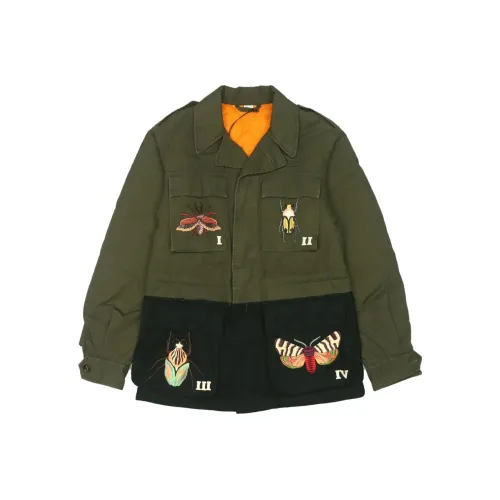 GUCCI FW22 Хлопковый пуховик Мужской Армейский зеленый