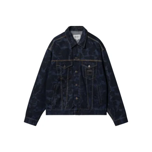 Carhartt WIP Утка Helston Куртка Denim Куртка Мужской Синий