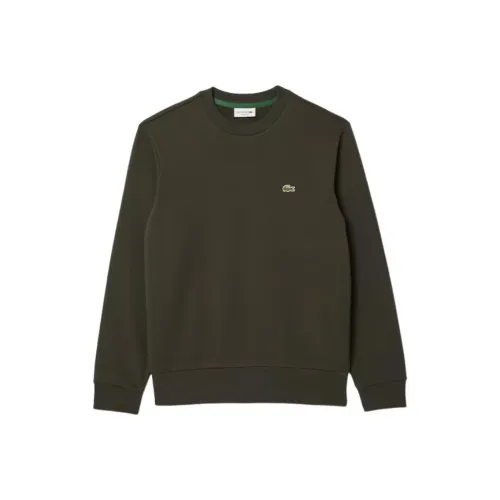 LACOSTE Толстовка Мужская Темно-хаки Зеленый