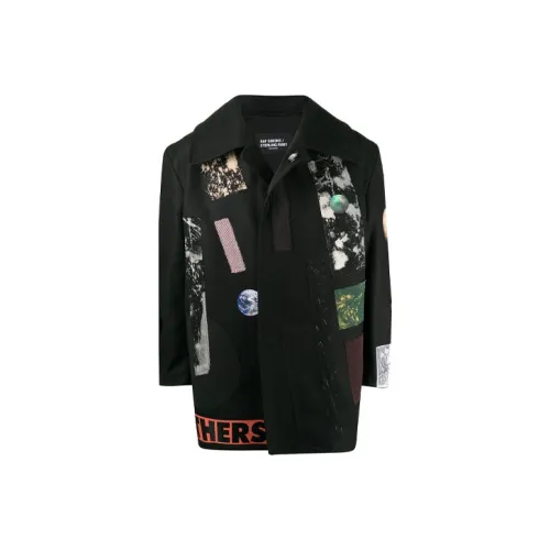 RAF SIMONS Черное Мужское Пальто