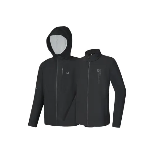 FILA Фитнес Водонепроницаемый и Ветрозащитный Ветровка Мужской Темно-черный