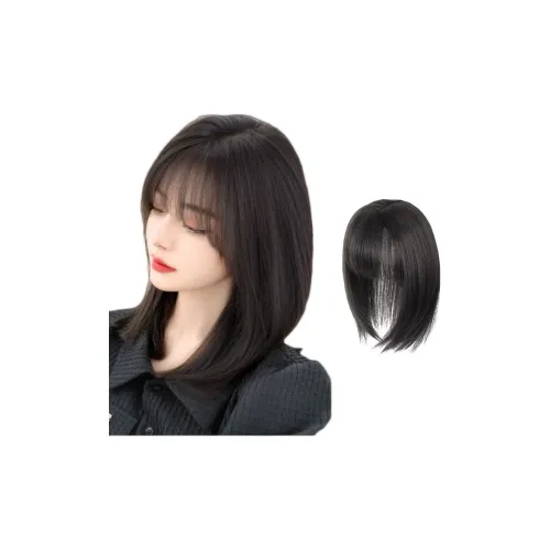 MUNINGFEI 3D Французские Bangs Волосы Блок Перука LADY Натуральный и Бесшовный