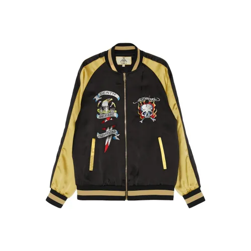Ed Hardy Черный E1OBM024 Мужские Бейсбольные Джерси