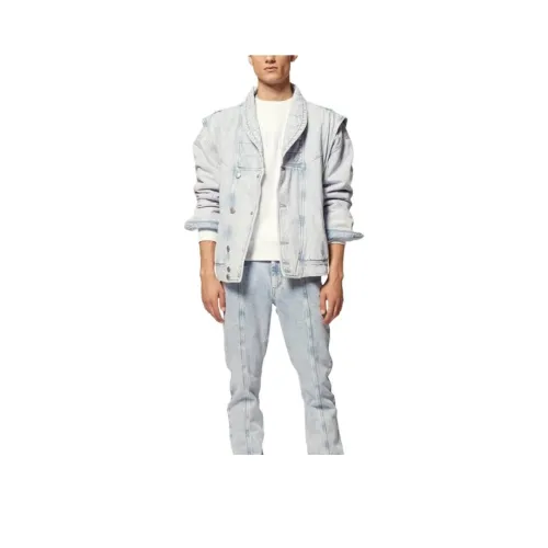 ISABEL MARANT Джинсовая куртка Мужская Снежно-циановый