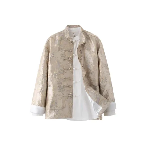 XUANSHENG Куртки Пальто Мужской Золотой Серый