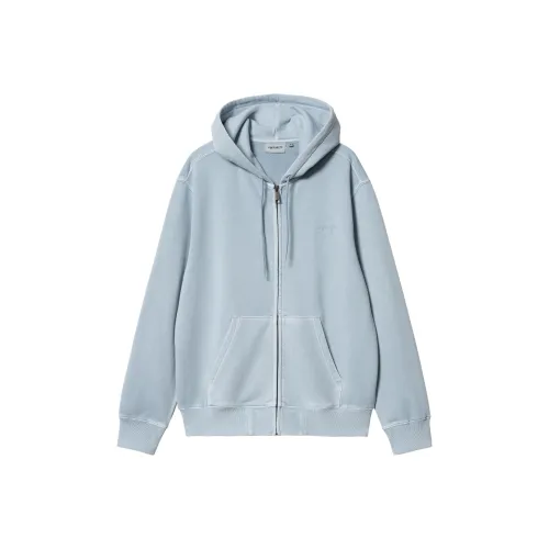 Carhartt WIP SS24 С капюшоном Duster Script Куртка Унисекс Небесно-голубой
