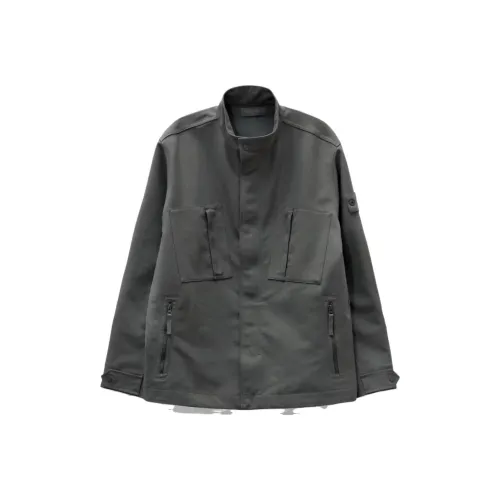 STONE ISLAND FW23 GHOST PIECES Куртки Пальто Унисекс Темно-серый
