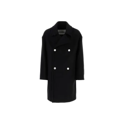 JIL SANDER Мужское черное пальто
