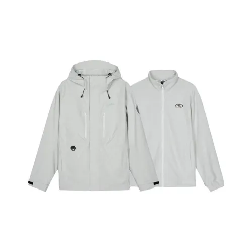 Skechers Hiking Outdoor Приключение Водонепроницаемый And Ветрозащитный Для Сохранения Тепла Ветровка Мужская LUNAR Серый