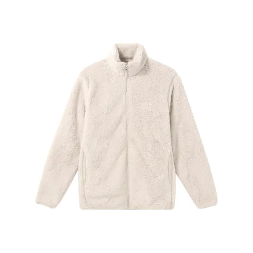 UNIQLO Сливочный унисекс бархатные куртки