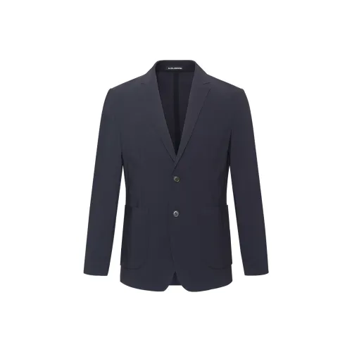 LESS IS MORE SS25 Бизнес-костюм Мужской Темно-синий