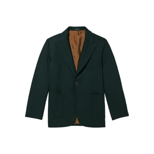 NOAH совместное брендирование Зеленое Мужское Пальто