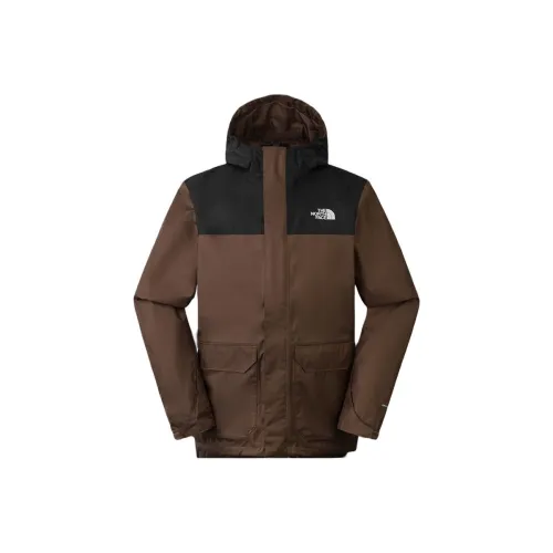 THE NORTH FACE Urban Exploration Hiking Outdoor Поход Водонепроницаемый и Ветрозащитный Ветровка Мужской Коричневый