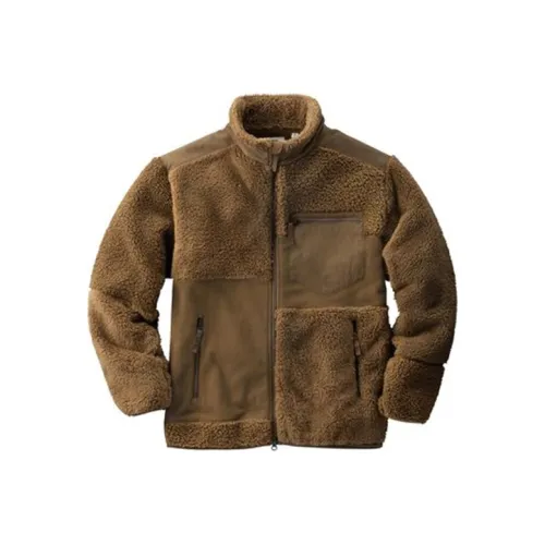 UNIQLO Умеренный Куртка Мужская Темно-Бежевая