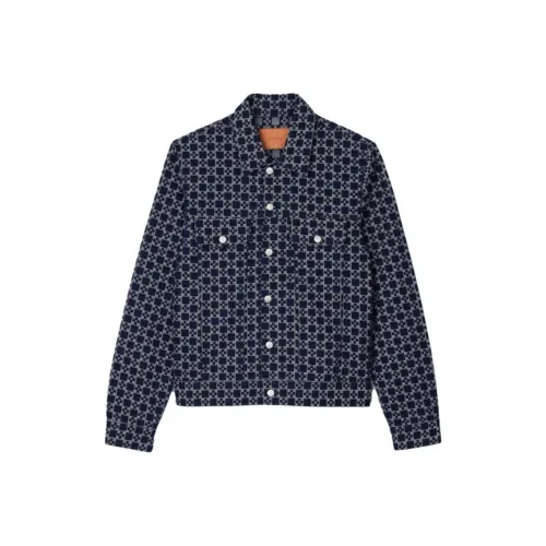 Sandro Denim Jacket Men's Dark Blue