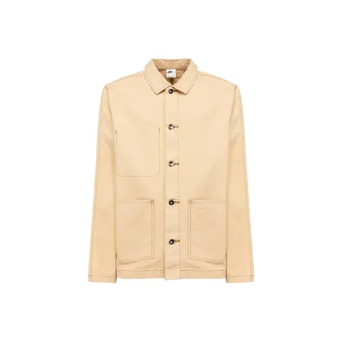 nike Куртки и Пальто Мужской Бежевый