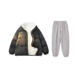 Темно-серый топ + серые штаны