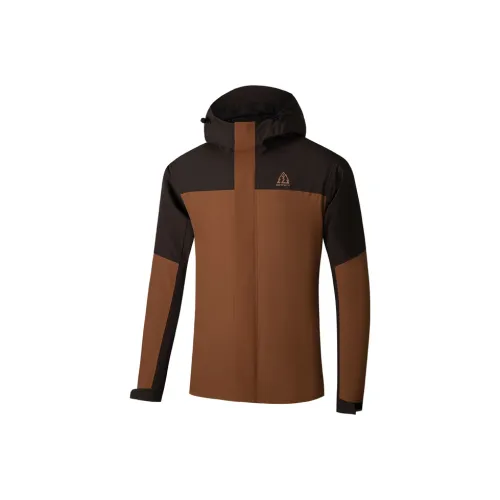 361° Теплоизоляционный Ветровка Мужской CAFE Коричневый Strong Чайный коричневый