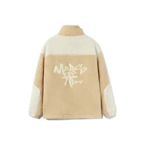 LINING Хлопковый пуховик унисекс без рисунка хаки