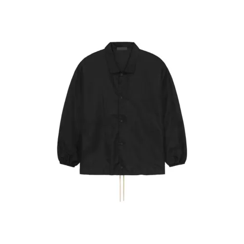 Fear Of God Essentials FW23 Coaches Куртка Мужская Глубокий Черный Глубокий Черный