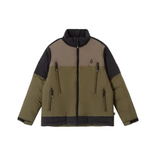Volcom Оливково-зеленый Мужской Пуховик