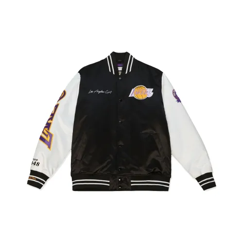 MITCHELL NESS Бейсбольная куртка Унисекс Черный Белый