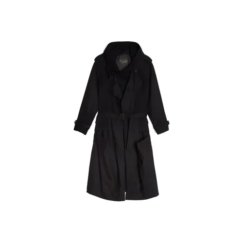 COMME DES GARCONS SHIRT Черное мужское пальто