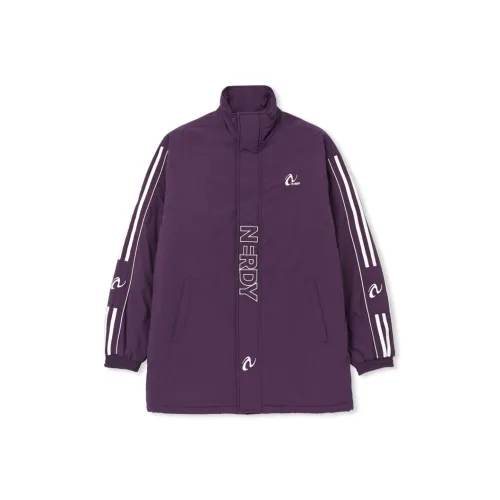 NERDY FW24 Хлопковый пуховик унисекс фиолетовый