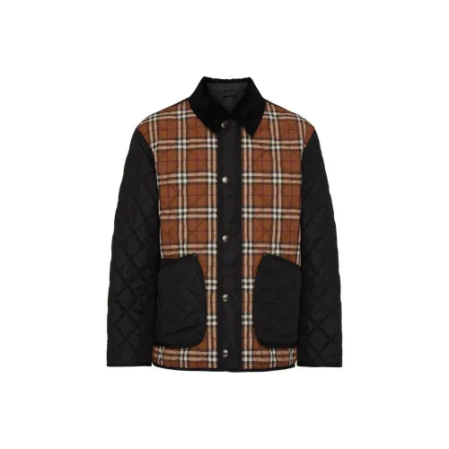 Burberry FW23 Хлопковый пуховик Мужской Коричневый