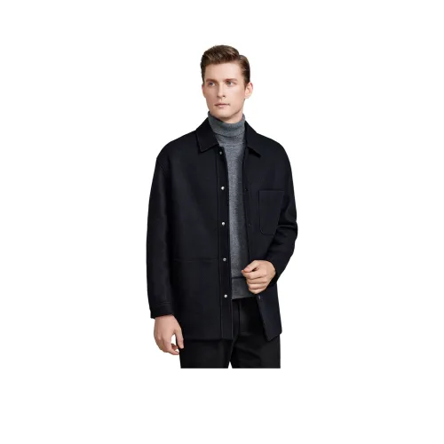 FORTEI Черное Мужское Пальто