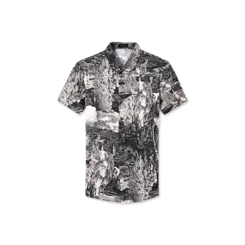 PIERRE CARDIN Рубашка Мужская Чернила Пятнистый