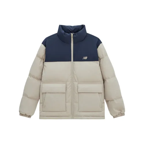 New Balance совместный пуховик унисекс хаки синий