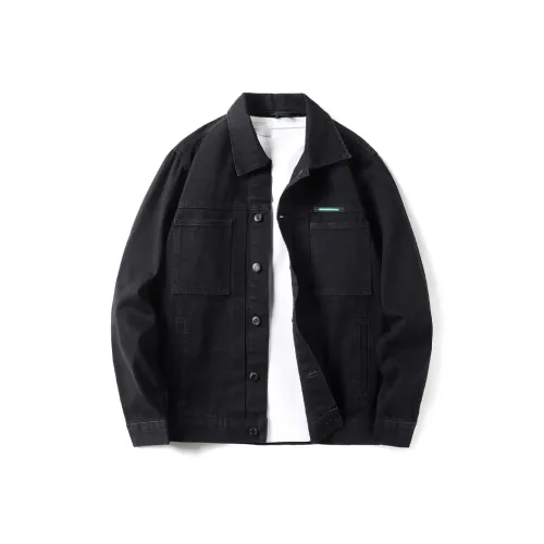 LIGHTNING MONSTER Джинсовая куртка унисекс черного цвета