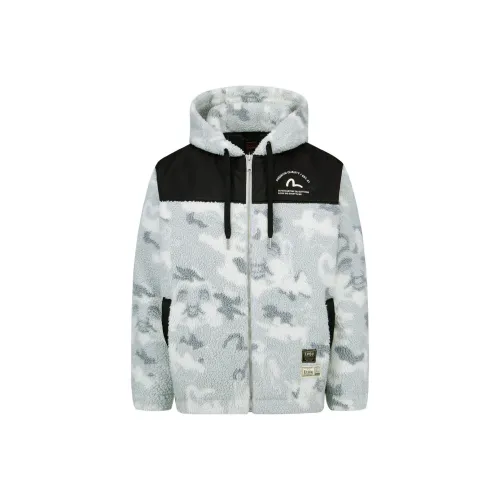 EVISU Синий Мужской Бархат Куртка