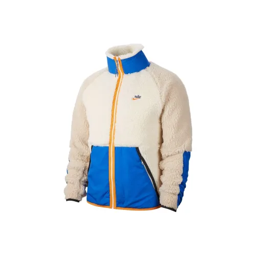 Nike Velvet Feel Куртка Мужская Белая и Синяя