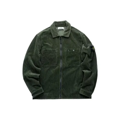 Stone Island Праздника Мшисто-зеленый Мужской Куртки