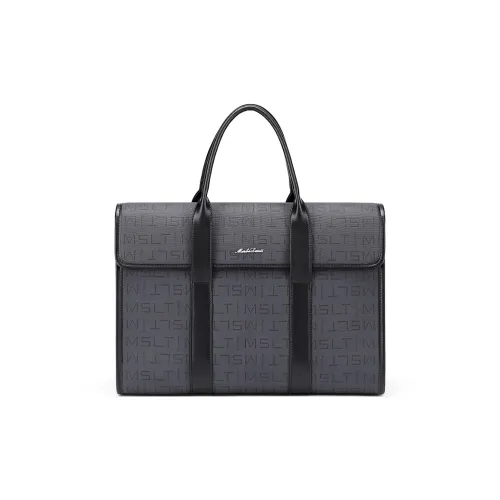 MashaLanti PVC с синтетической кожей сумка стандартная мужская темно-серый