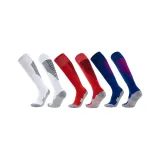 Носки для футбола с длинным голенищем, упаковка из 3 пар (белый/красный/цветной синий)