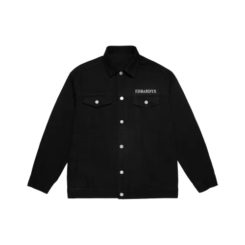 ED HARDY X Denim Jacket Unisex Black