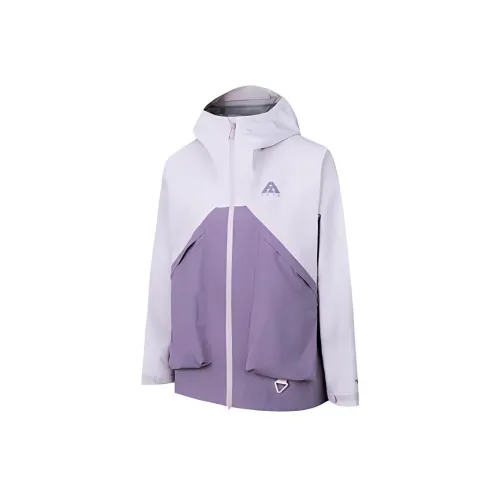 ANTA Variety Тренировки Коллекция Ветровка Унисекс Исцеление Розовый Сатин Серо-фиолетовый