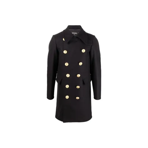 DSQUARED 2 Черное Мужское Пальто