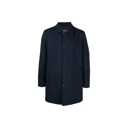 CORNELIANI FW23 Пальто Мужское Морской Синий