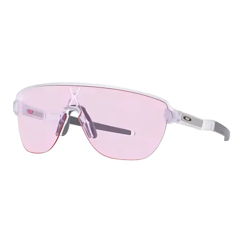 Oakley Injection Molded Нерегулярная форма Солнцезащитные очки Унисекс Серебряный