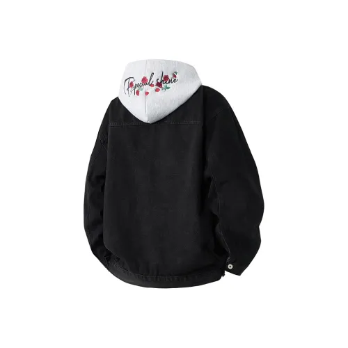 És Черный Унисекс Джинсовые куртки