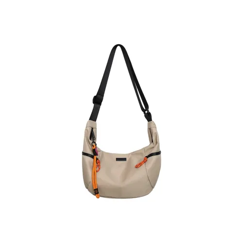 MOK Nylon Плечевая сумка Унисекс Экрю Черный Желтый CAMEL Зеленый